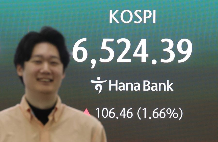 Image of KOSPI's intraday retreat