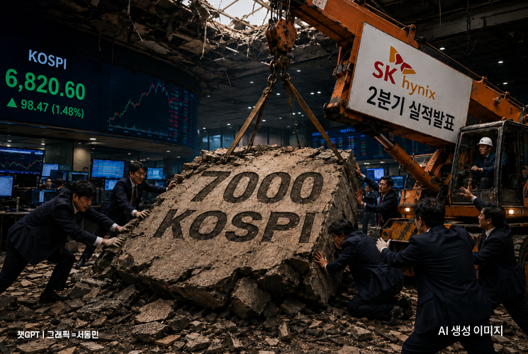 코스피 극단적 변동성을 보여주는 차트와 시장 흐름