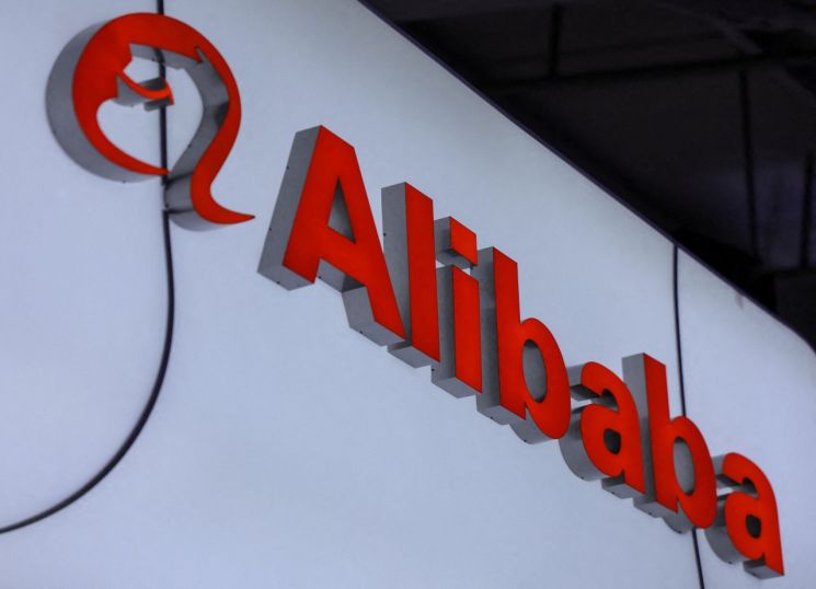 Alibaba stock price chart or corporate logo