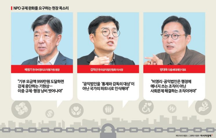 한국 비영리단체의 규제 환경을 다루는 보도 자료