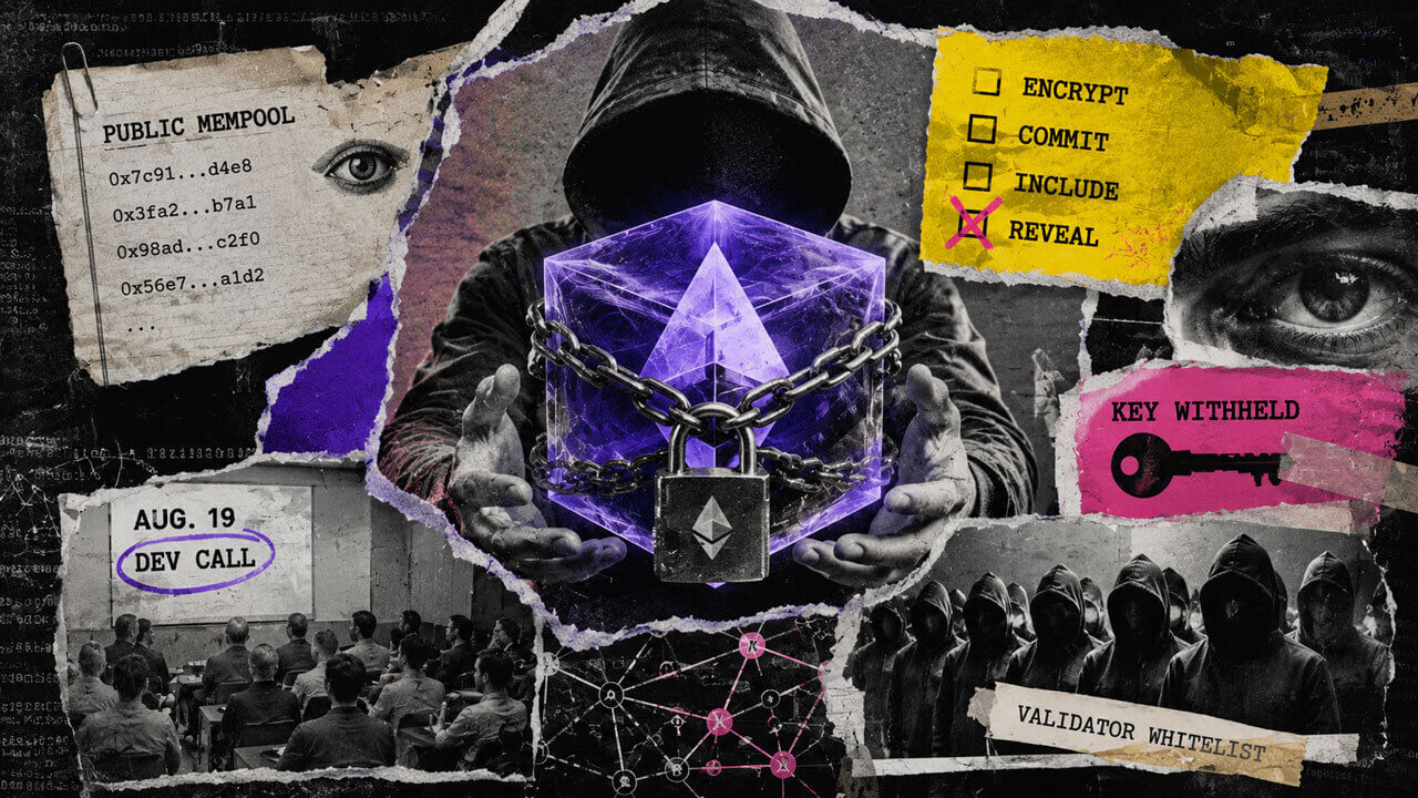 Illustration of Ethereum’s proposed sealed-key mempool design