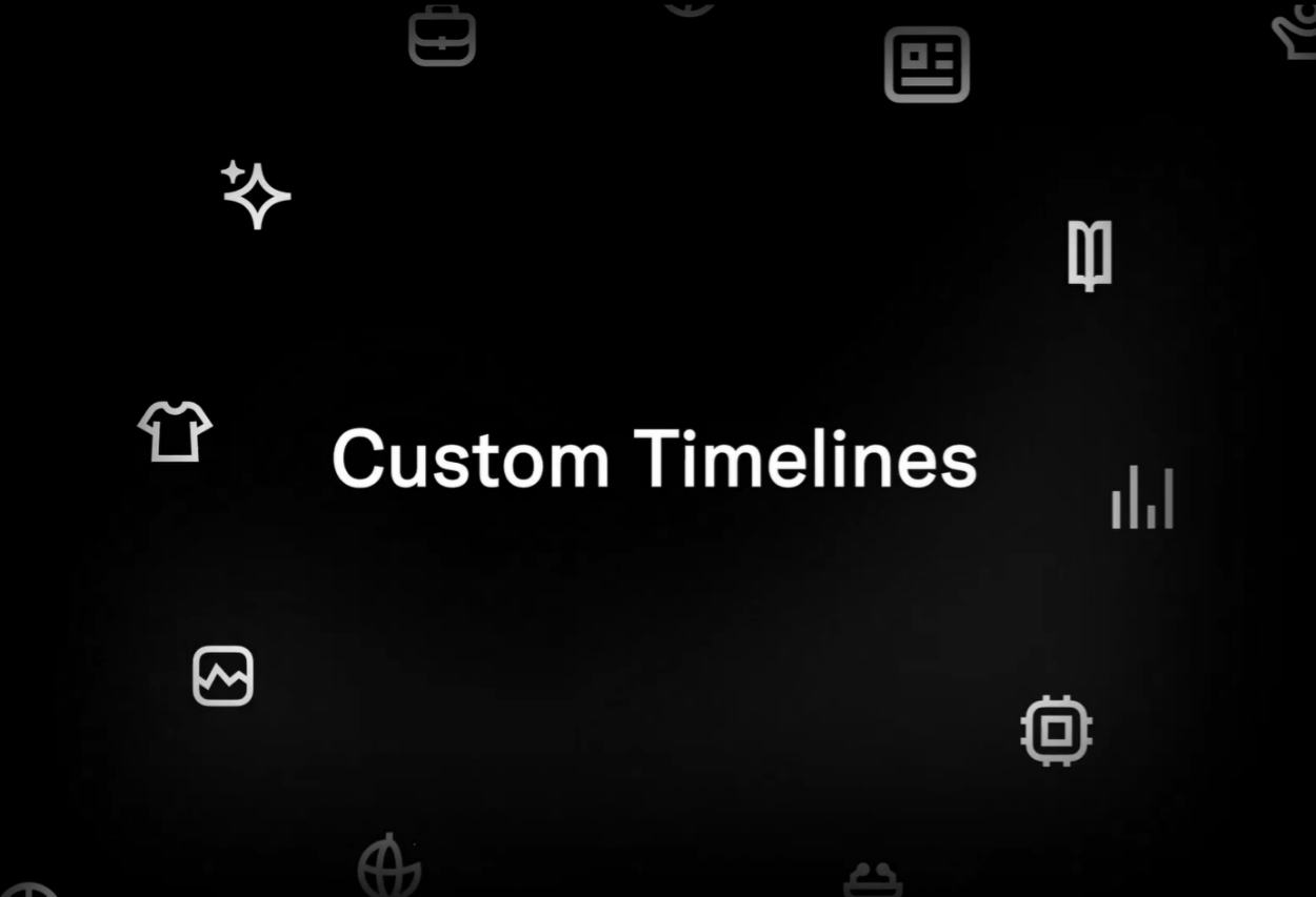 Screenshot of X Custom Timelines feature interface