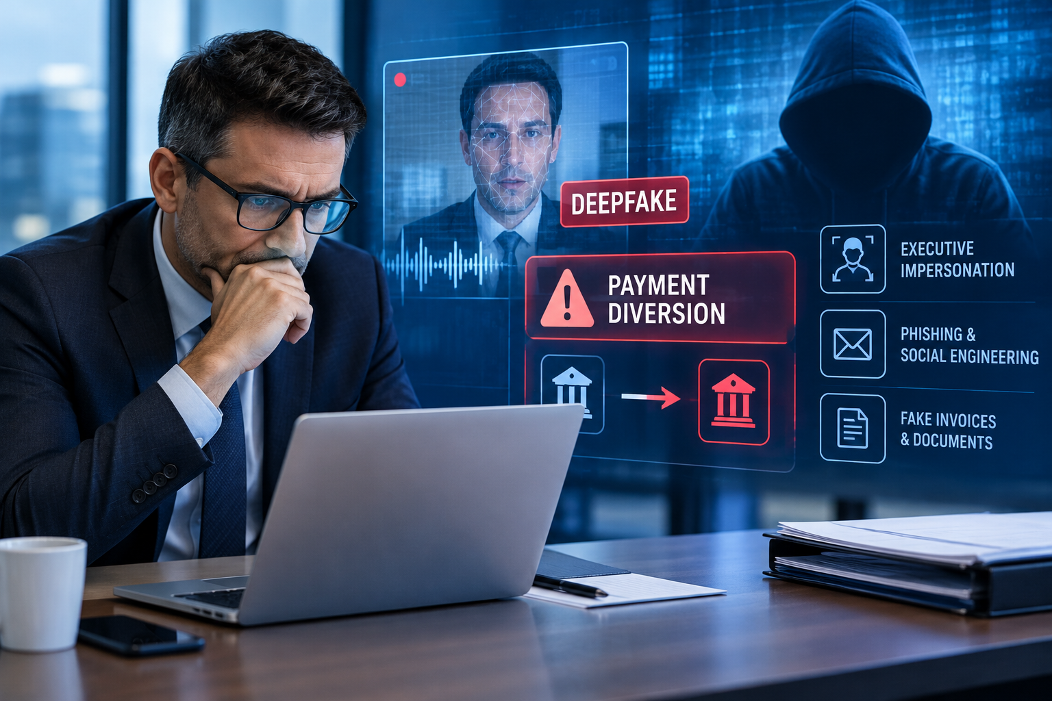 AI scam illustration
