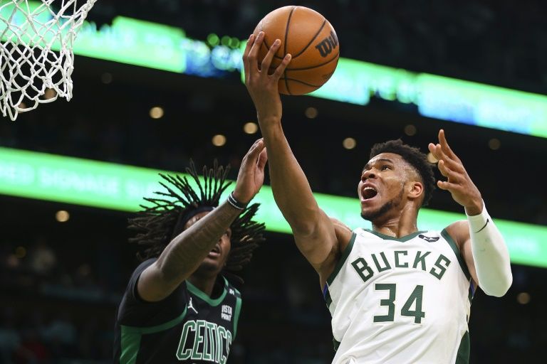 Giannis Antetokounmpo drives to the basket — his future in Milwaukee is the biggest offseason storyline