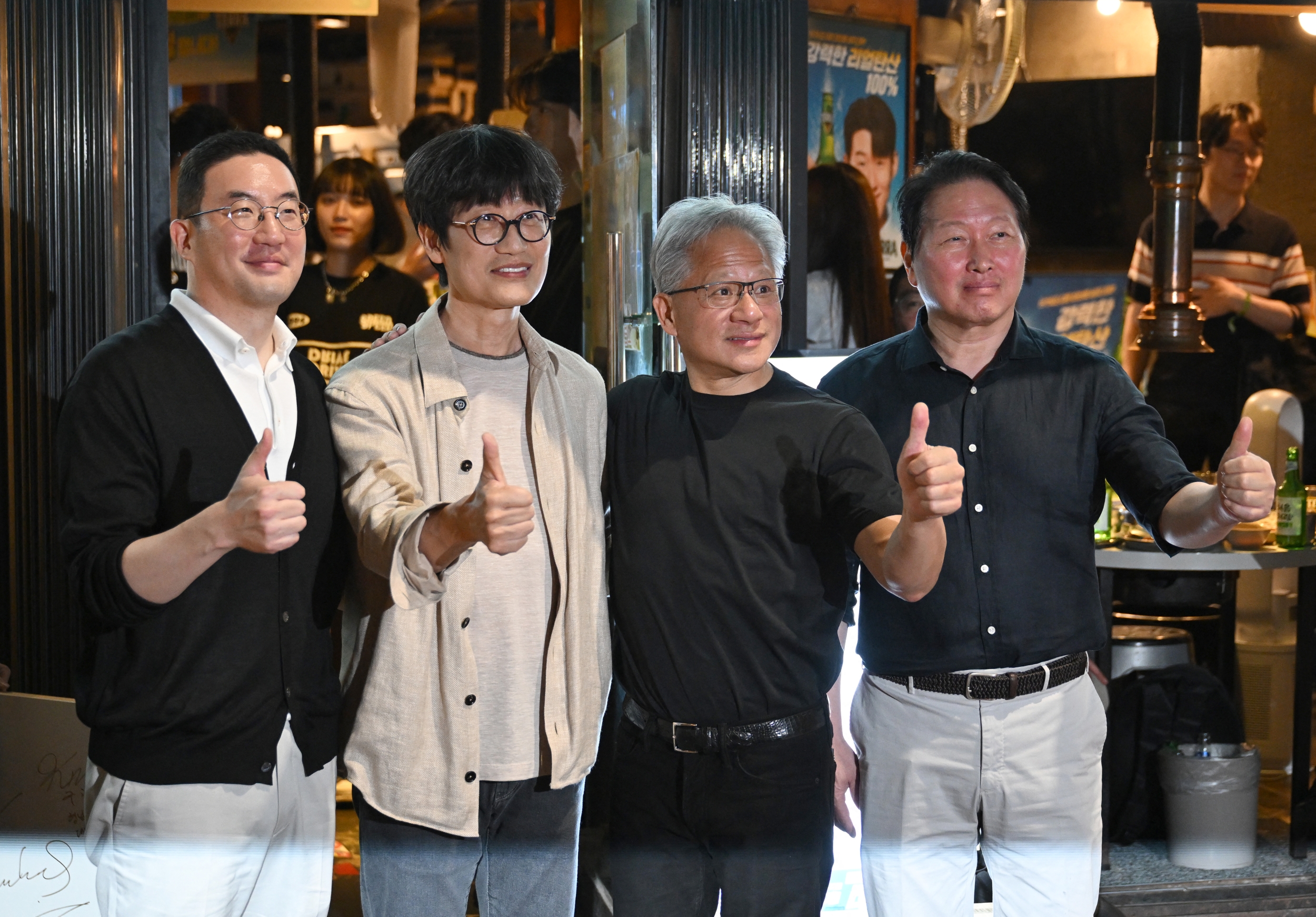 Nvidia CEO Jensen Huang during Korea visit
