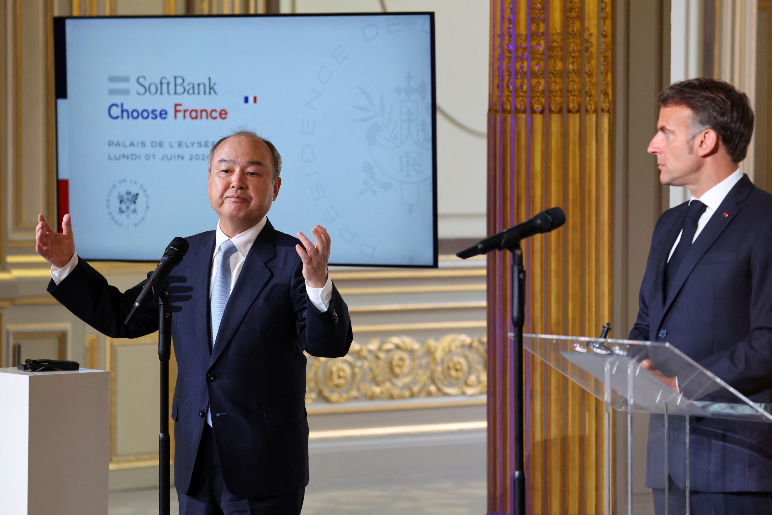 SoftBank CEO Masayoshi Son announced the historic €75 billion AI data center investment