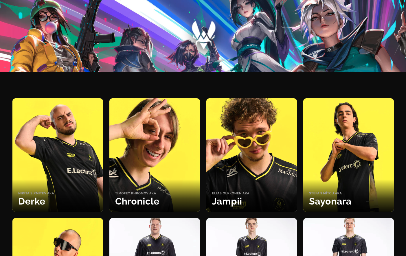 Team Vitality Valorant roster competing at EWC 2026 Paris