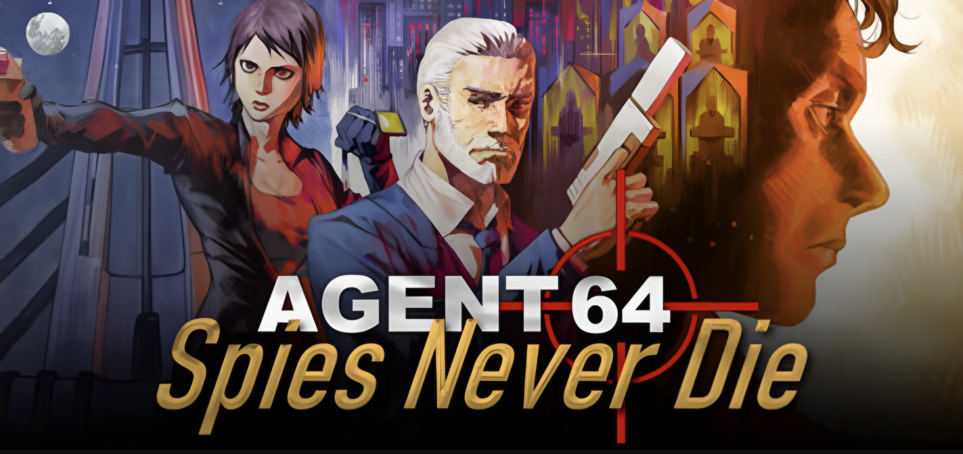 Agent 64 gameplay screenshot showing retro-inspired spy mission interface