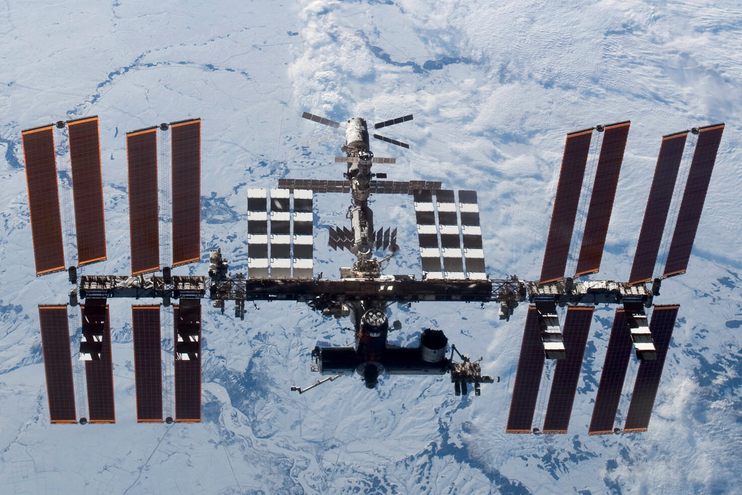 International Space Station orbiting Earth