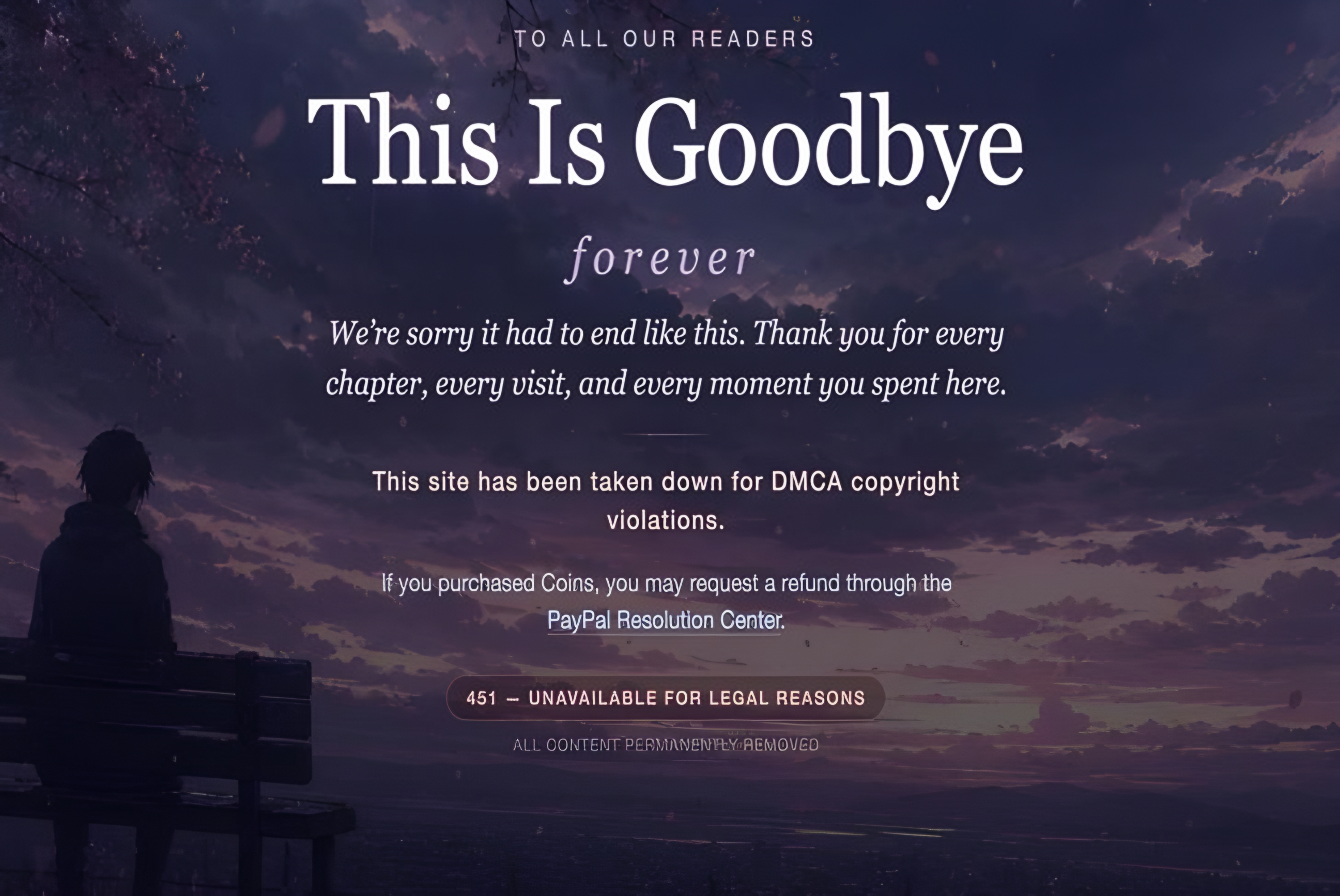 Illegal site screenshot from TechTimes article regarding webtoon piracy bust