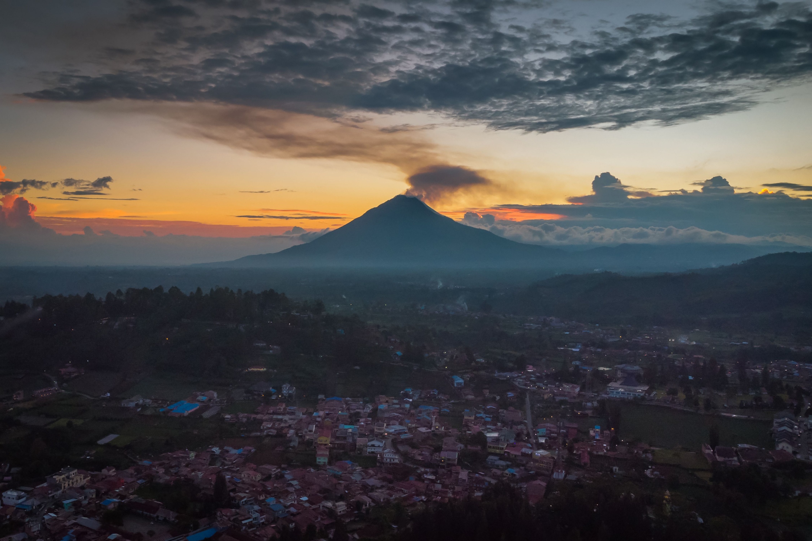 Mount Sinabung volcano