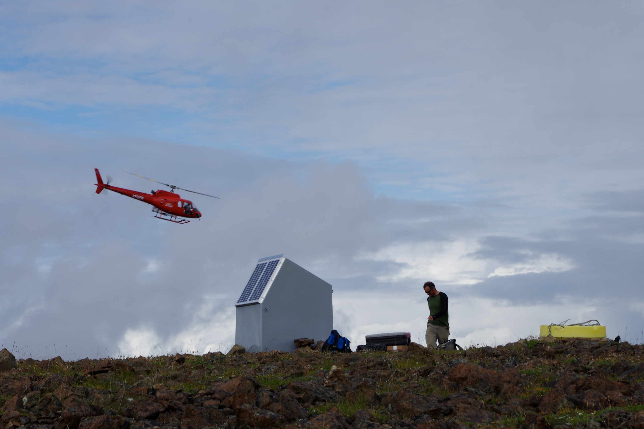 Aleutian seismic monitoring map