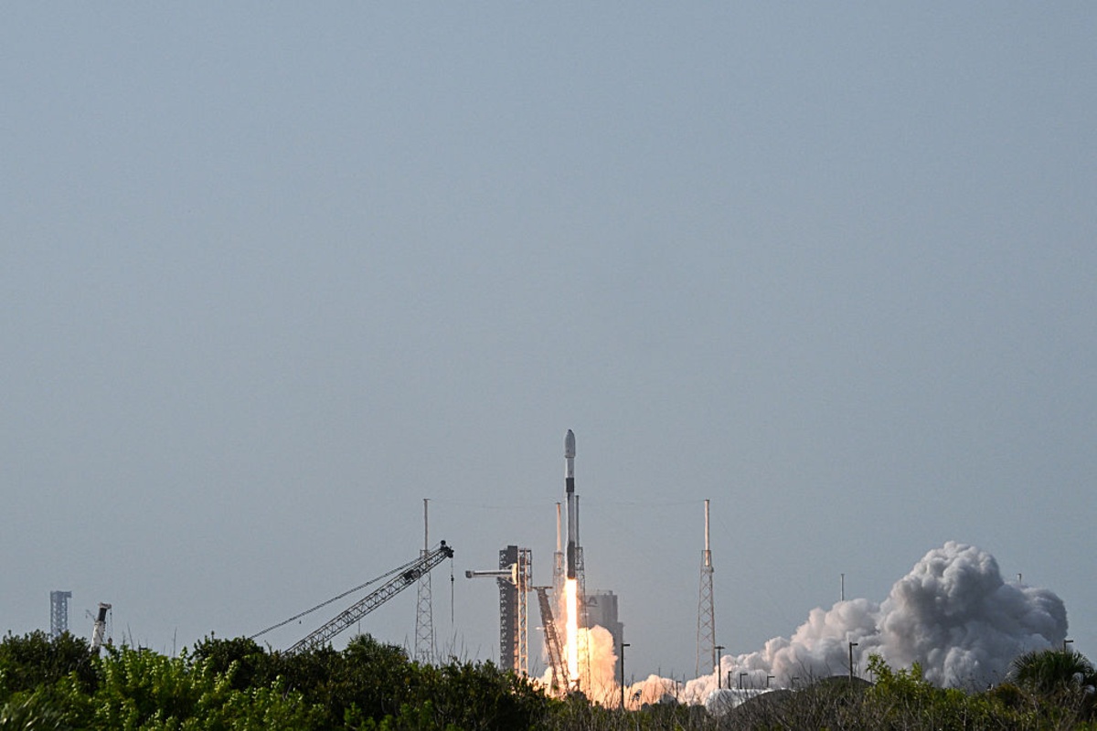 Falcon 9 launch at Vandenberg Space Force Base