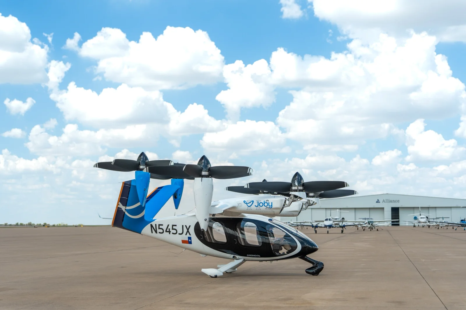 Joby Aviation eVTOL aircraft during test flights
