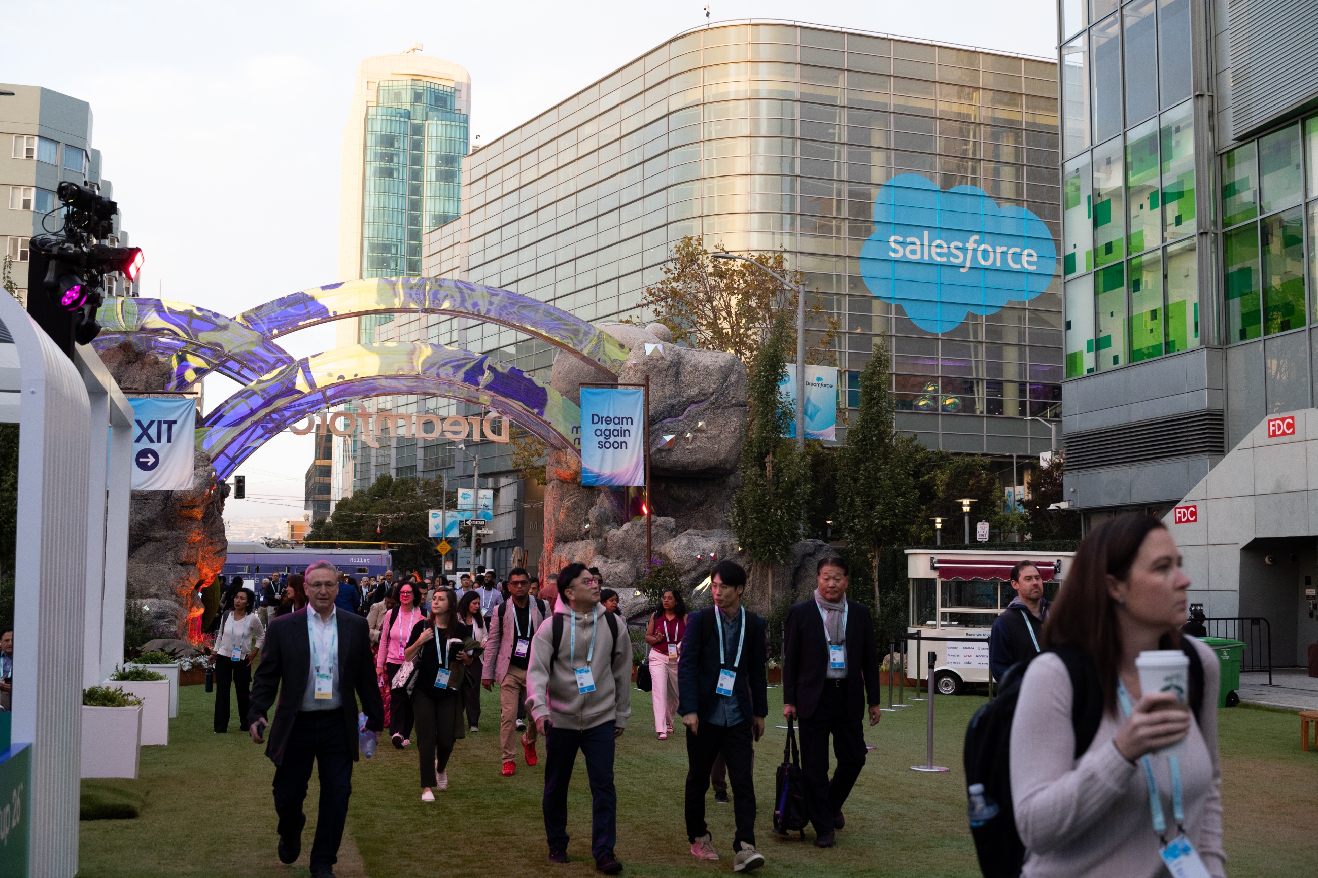 Attendees at Salesforce Dreamforce conference