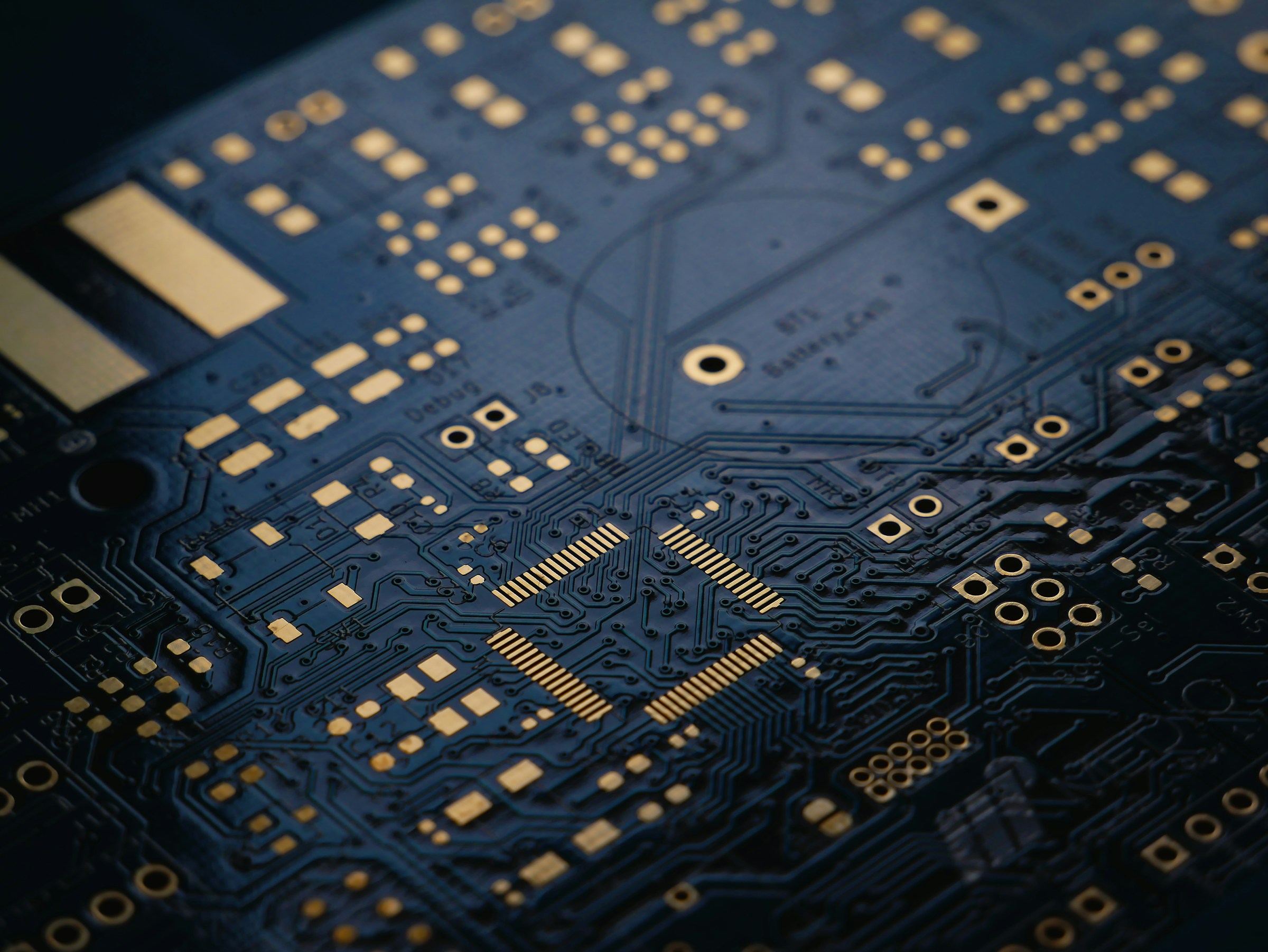 Printed circuit board representing semiconductor supply chain issues