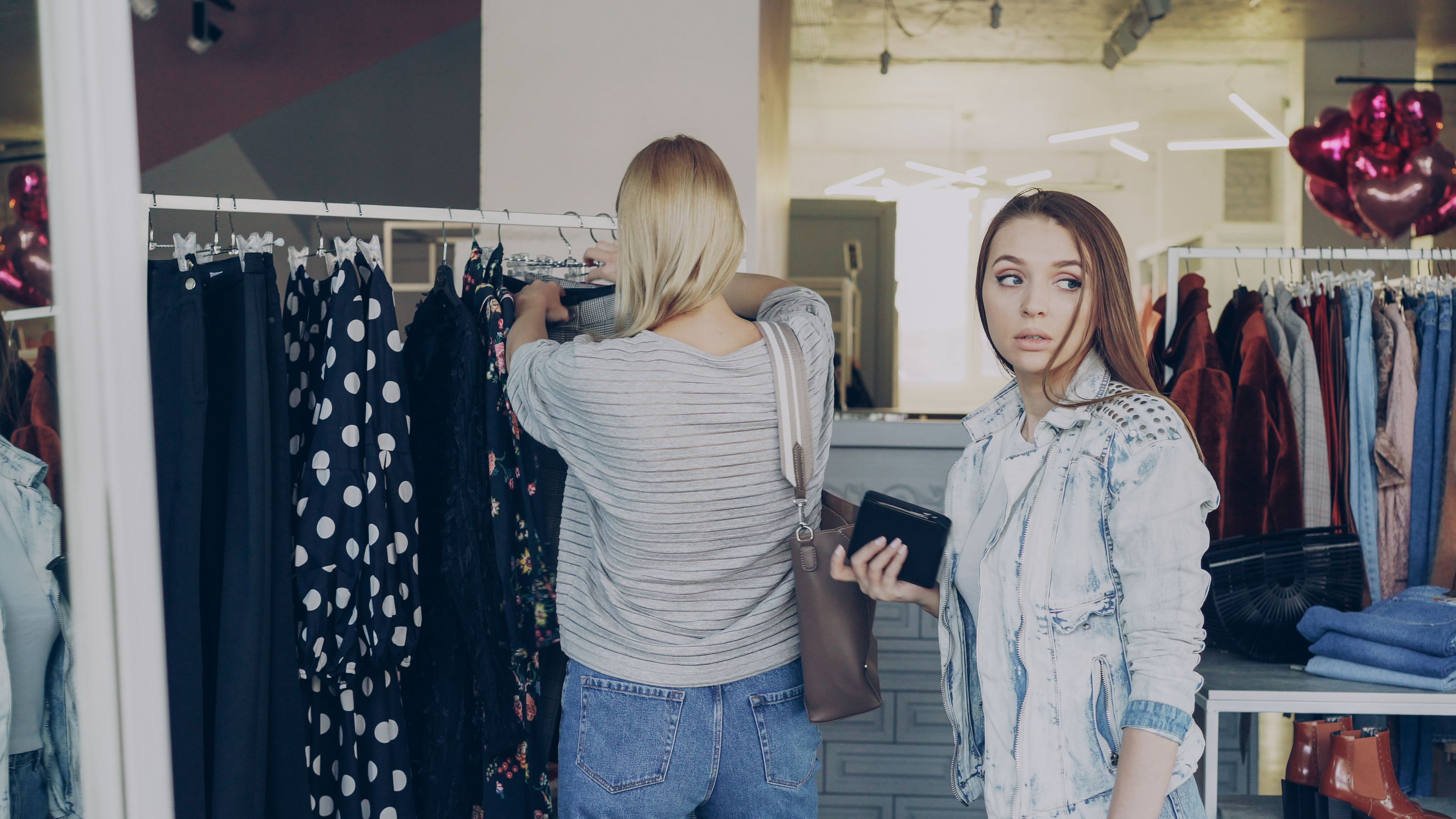 Screenshot of a retail surveillance camera setup