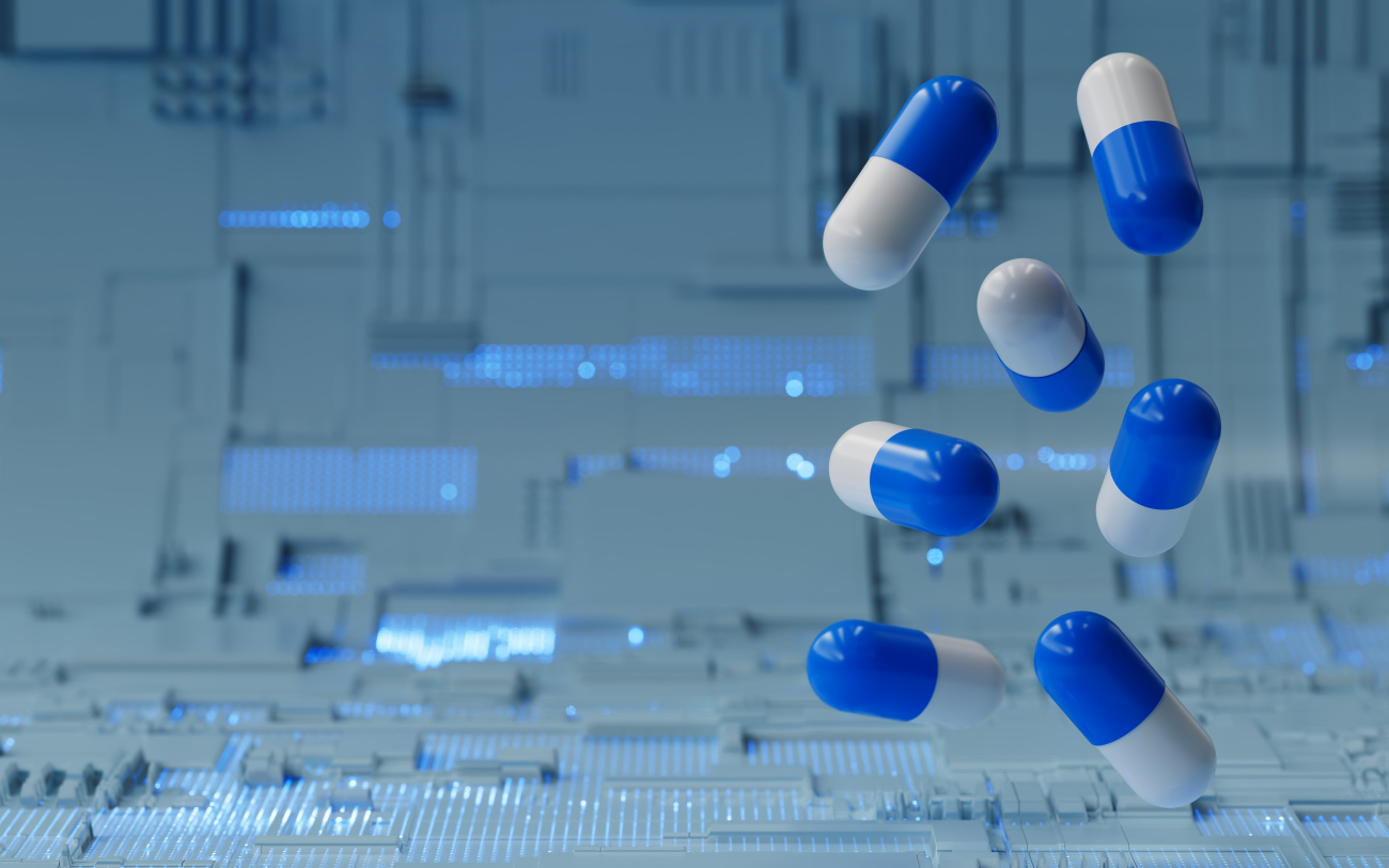 Illustration representing AI prescription regulation debates