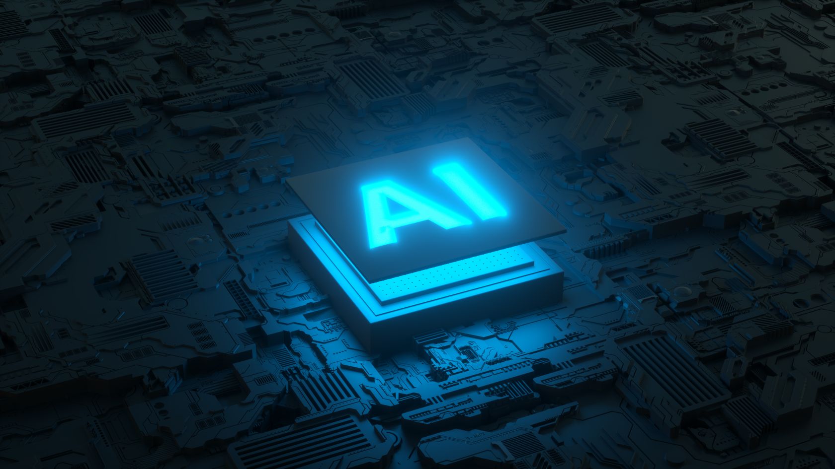 Circuit board and AI microprocessor imagery representing Portugal's AI infrastructure push
