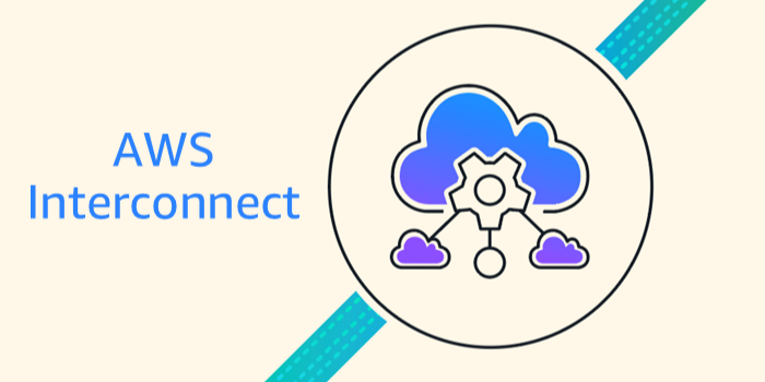 Diagram showing AWS Interconnect multicloud architecture connecting AWS to Google Cloud and Azure