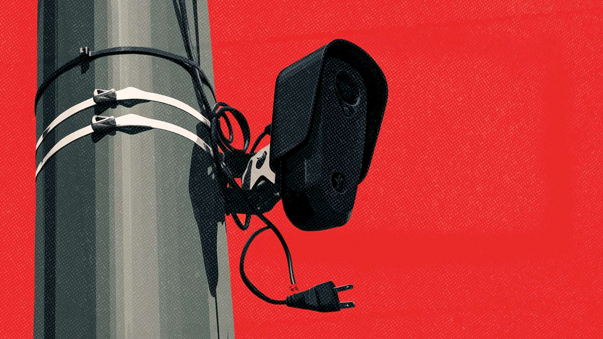 Photo of a Flock Safety camera mounted on a pole