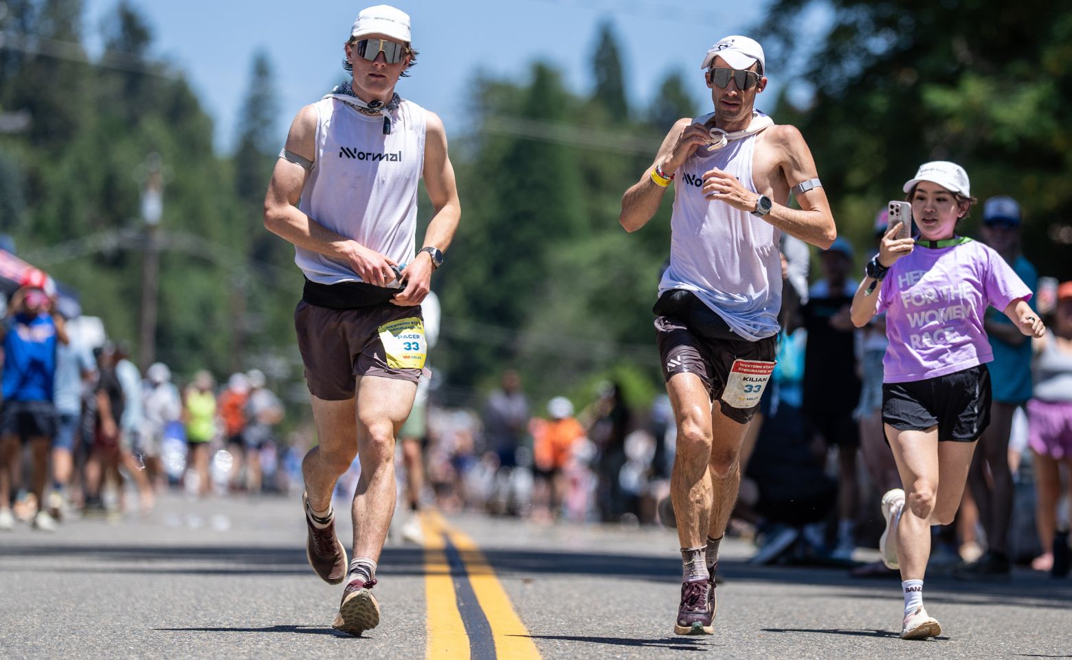 Runners on the course at Western States 100