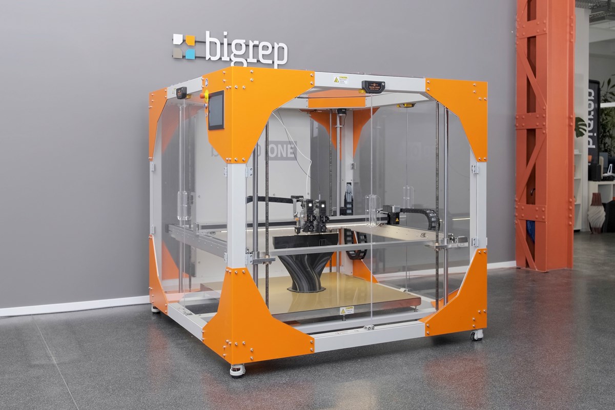 BigRep LFAM 3D printer with pellet extrusion capability
