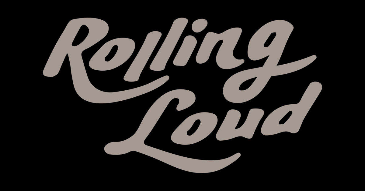Rolling Loud festival logo and stage setup