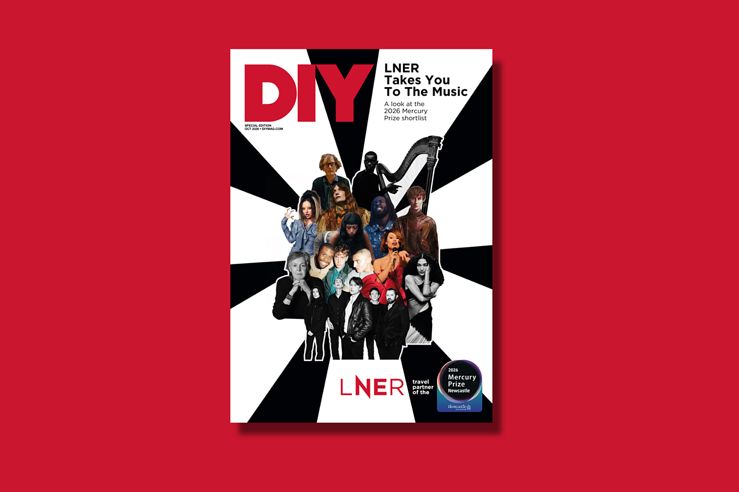 DIY Magazine and LNER partnership for the 2026 Mercury Prize in Newcastle