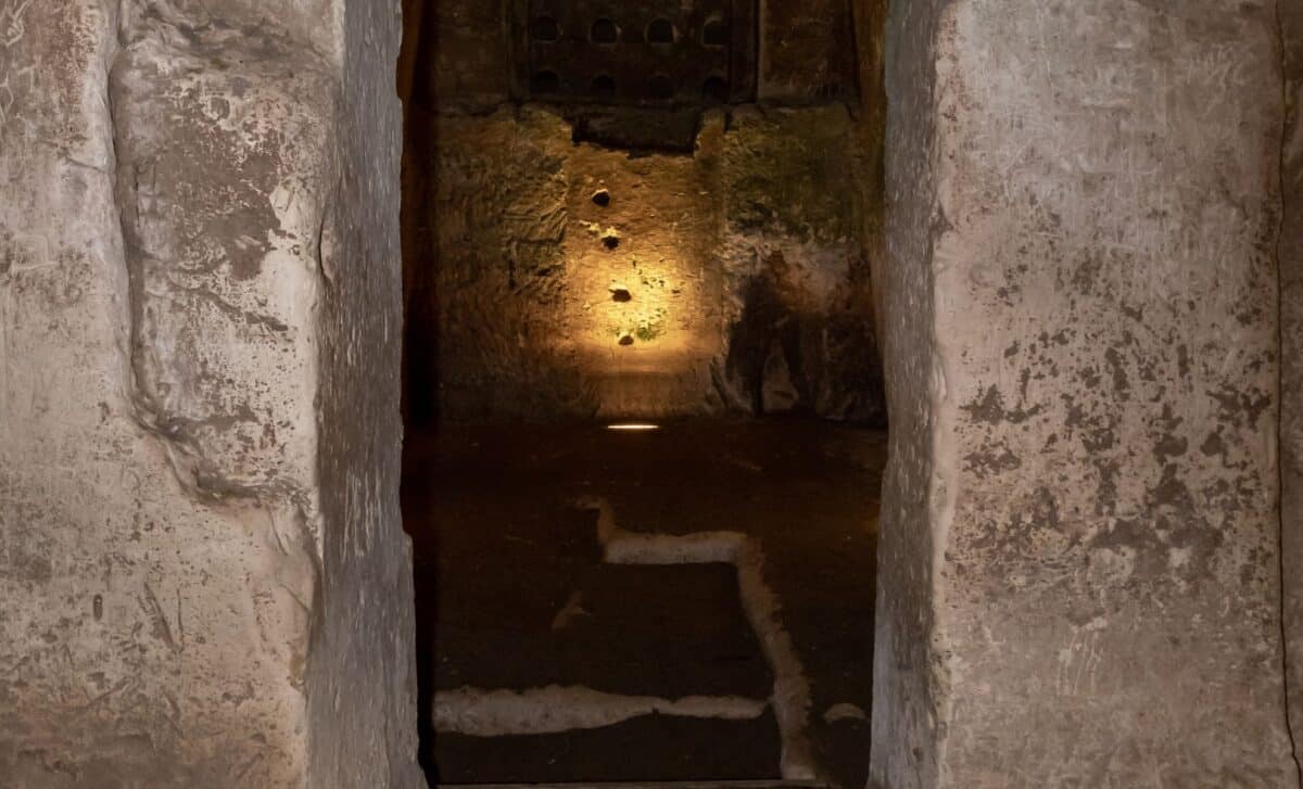 Ancient Egyptian tomb entrance discovered during flood clearing efforts