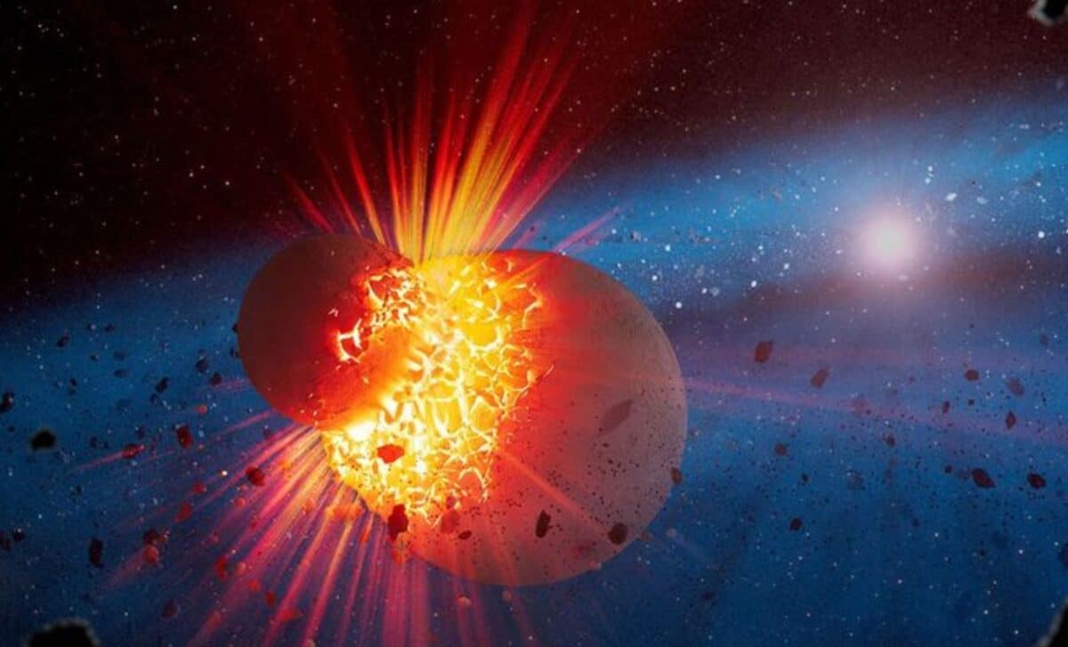 James Webb Space Telescope's infrared view revealing violent dust collisions and debris in young star systems undergoing planet formation