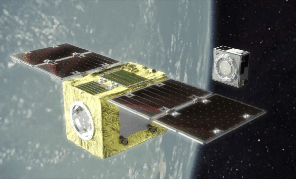 Conceptual image of a satellite protection service