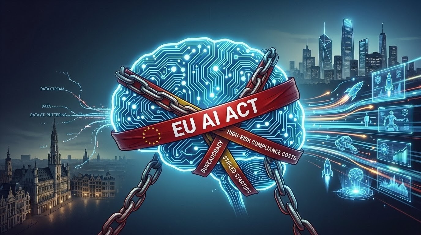 Analysis warns the EU AI Act is creating a 'digital iron curtain' strangling startups in Berlin and other European tech hubs