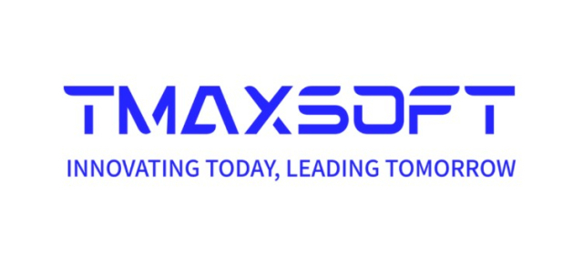 TmaxSoft logo and corporate image representing their public sector IT solutions