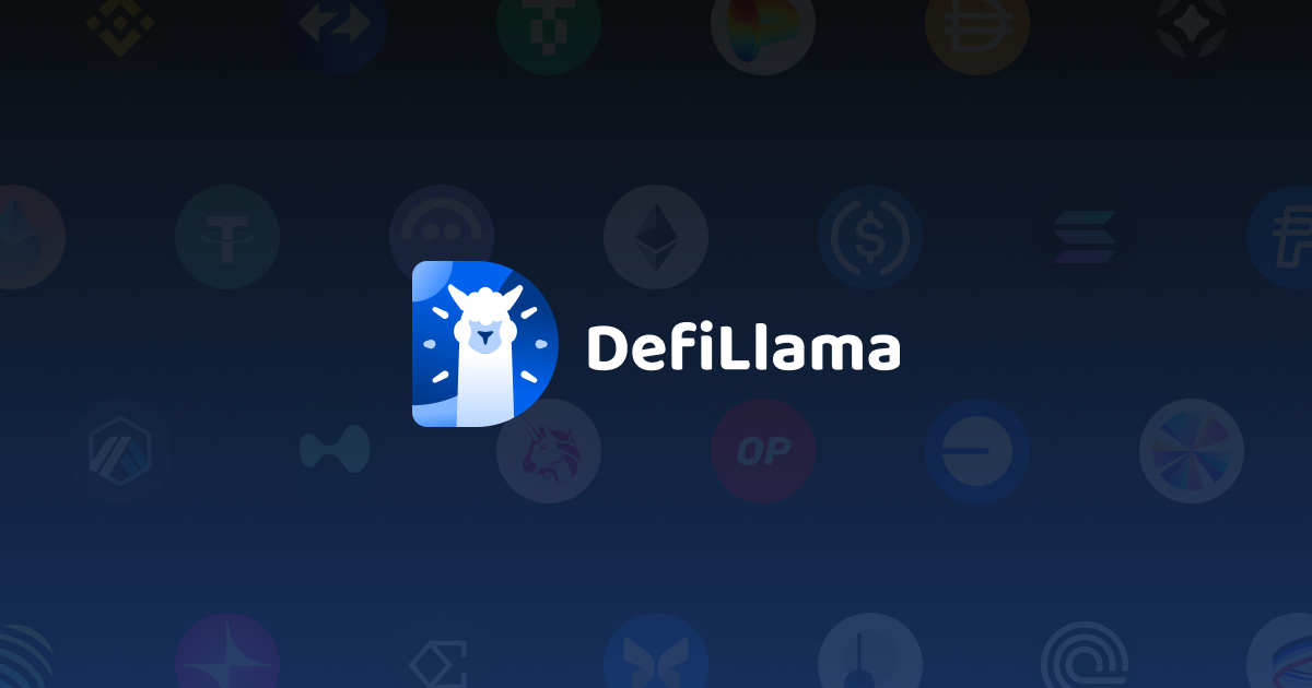 DefiLlama homepage showing global DeFi TVL
