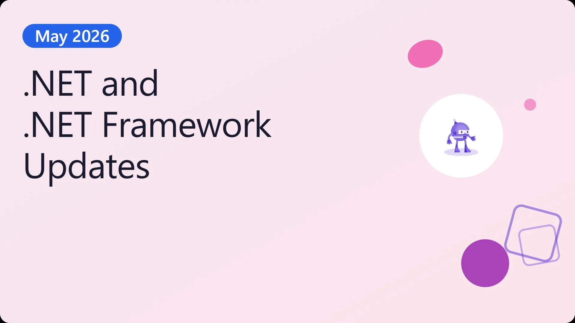 May 2026 .NET servicing update banner