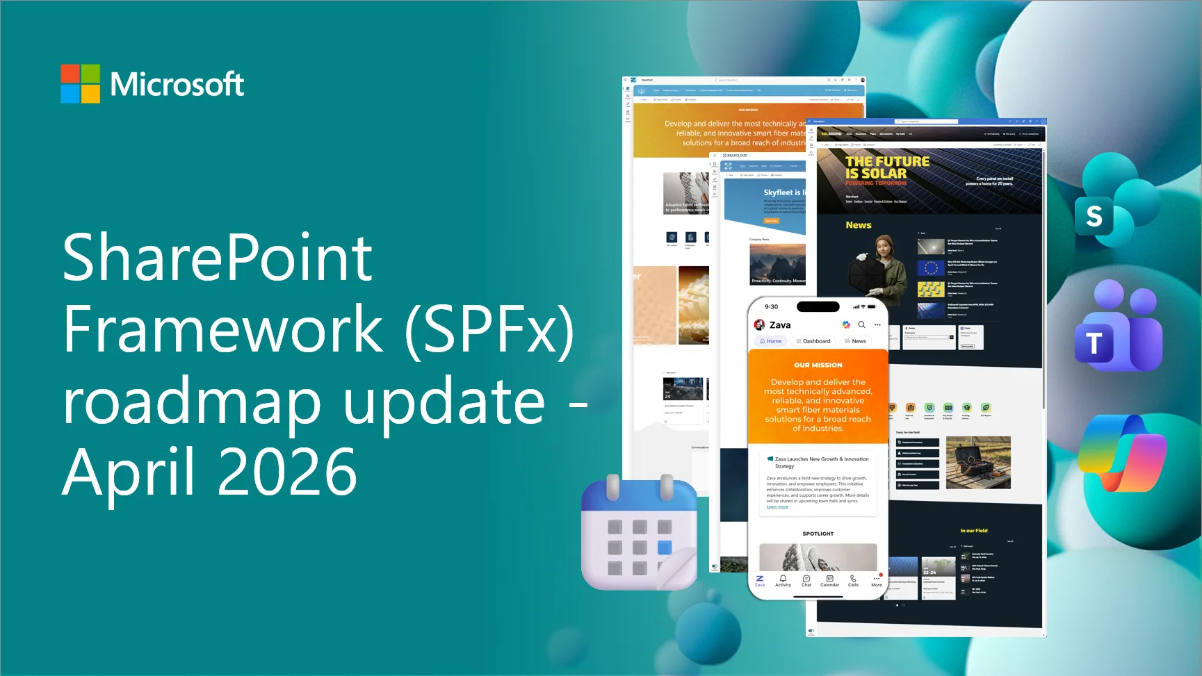 SPFx April 2026 roadmap blog post header