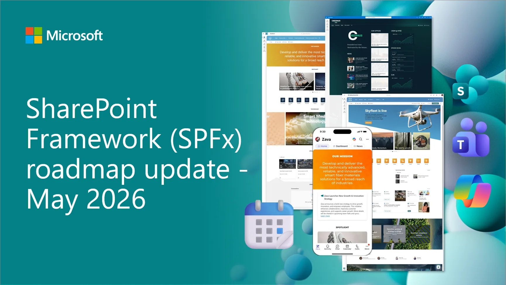 SPFx May 2026 update showcasing AI-driven portal features and Microsoft 365 integration improvements