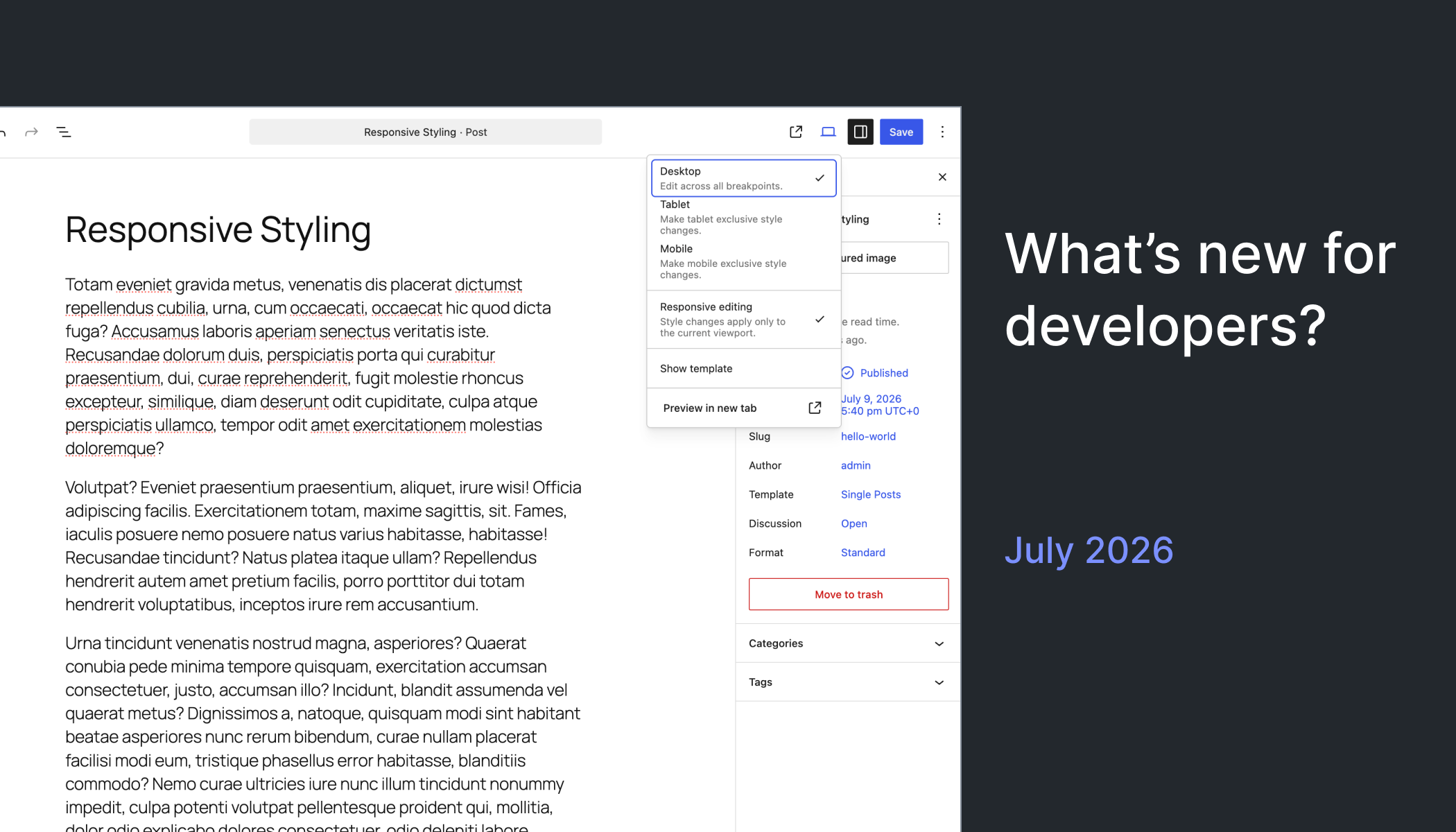 WordPress 7.1 development cycle illustration