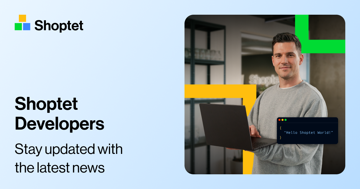 Shoptet developers portal API release news