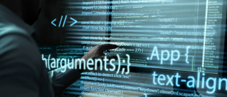 Programming environment showing AI-assisted code generation at scale