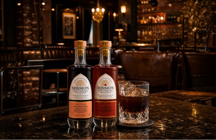 Mission Craft Cocktails whiskey product shot