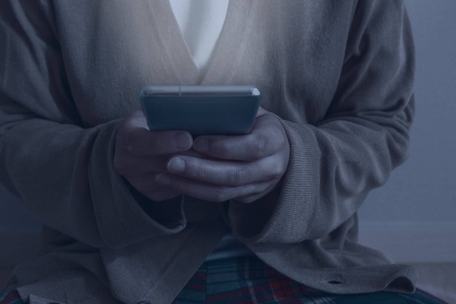 Illustration of smartphone addiction concepts
