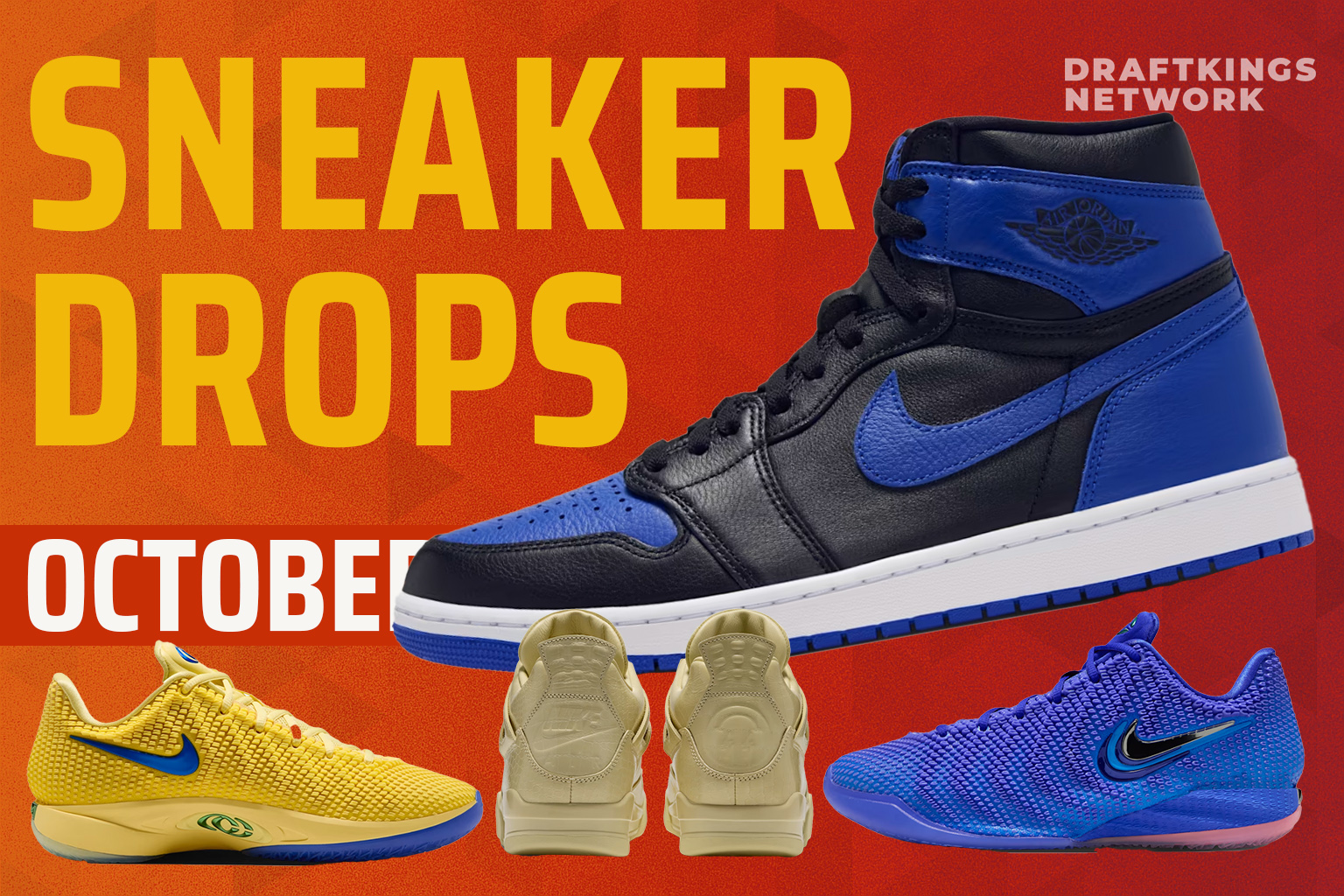October 2026 sneaker release calendar featuring major drops