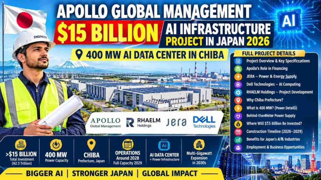 Artist rendering of the proposed Chiba AI data center complex