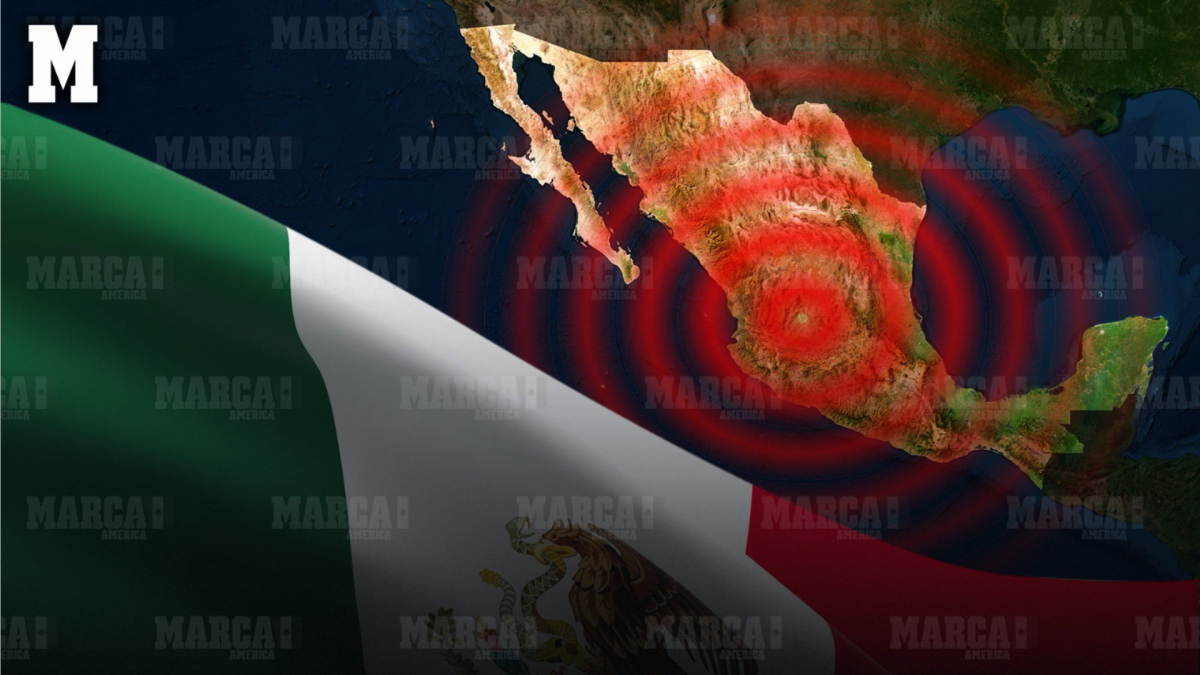 Seismic activity map for Mexico