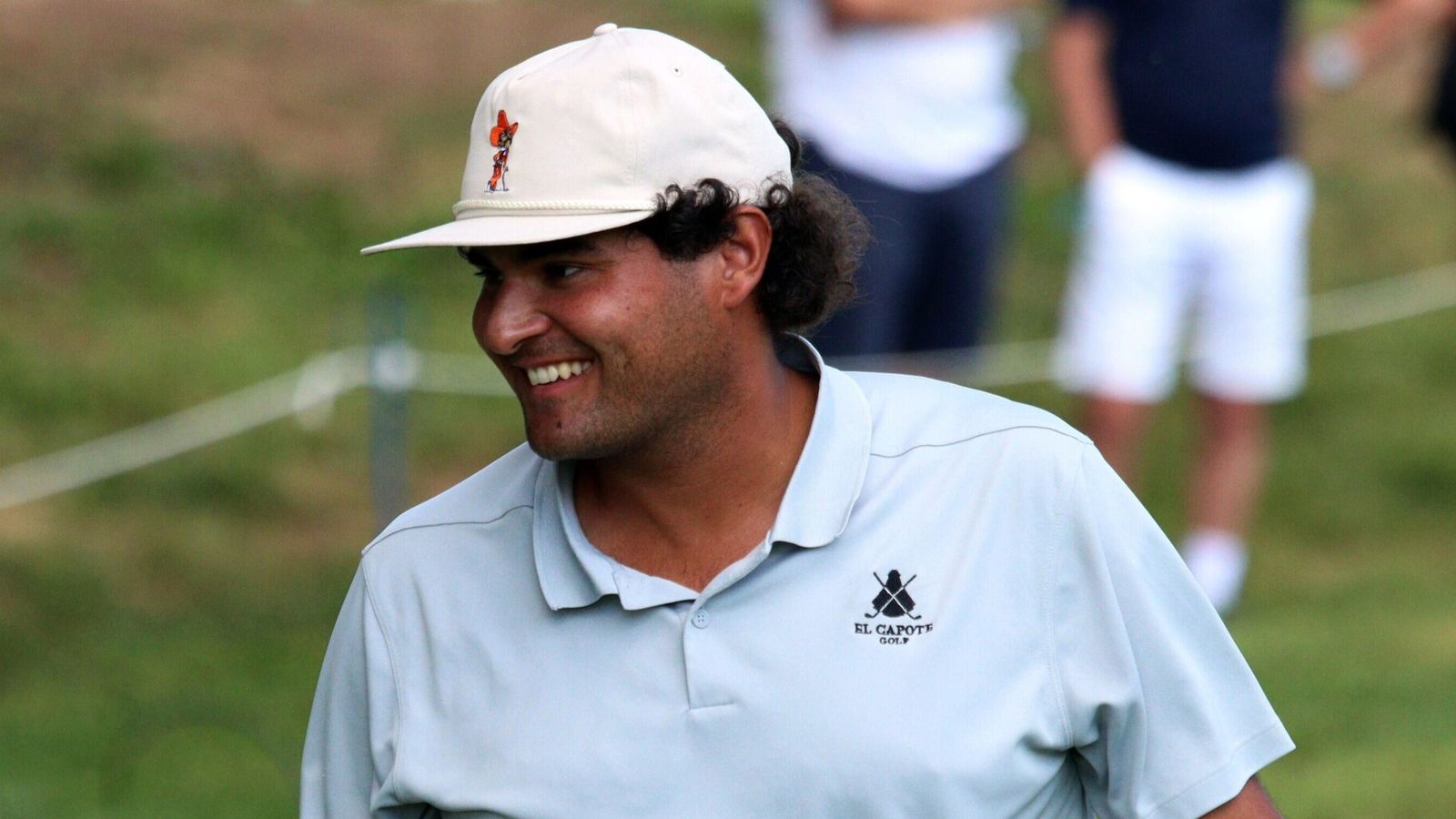 Eugenio Chacarra celebrating a victory on the DP World Tour