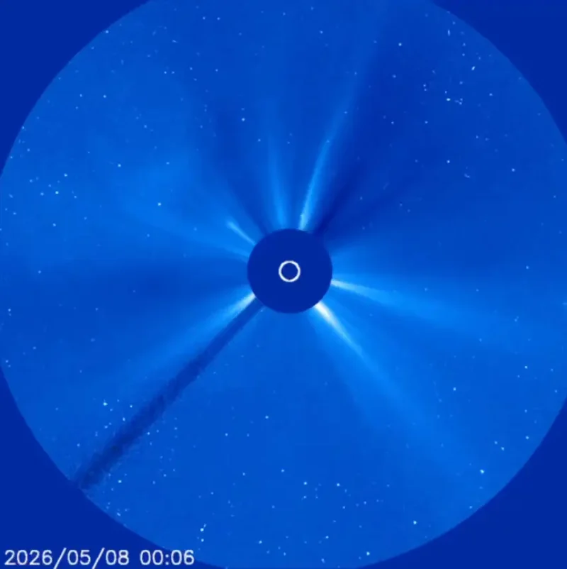 Mercury near superior conjunction, May 14, 2026