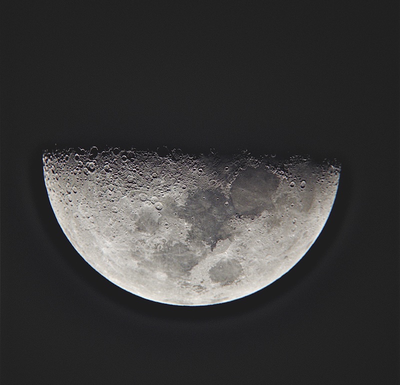 Saturn visible in the night sky