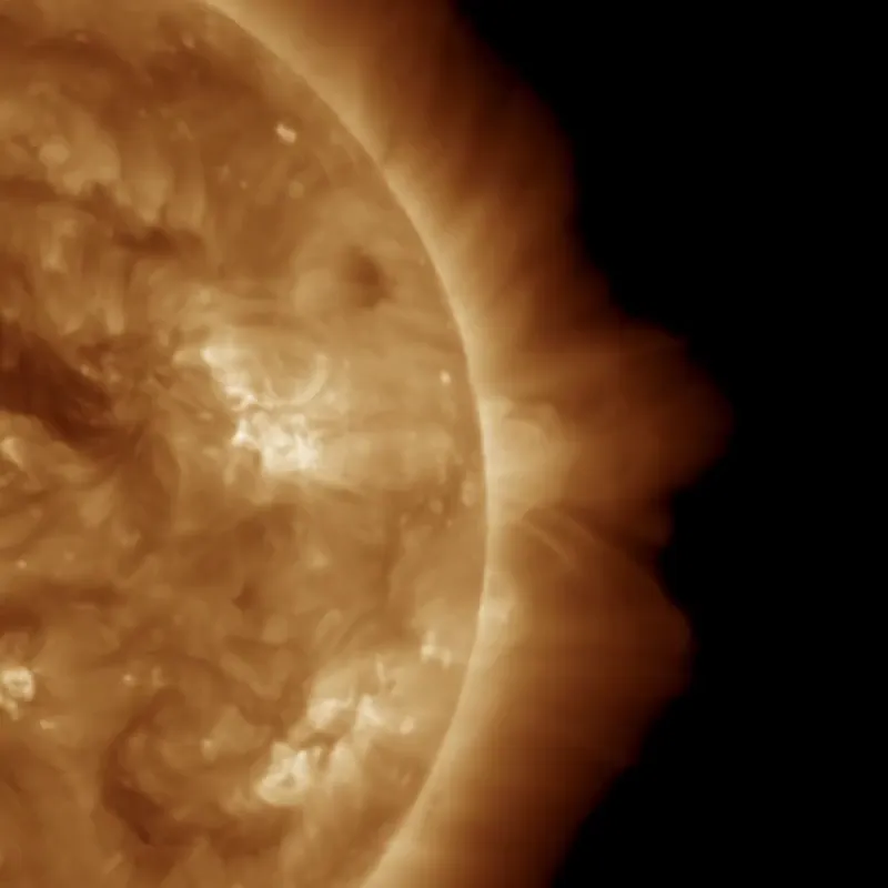 Solar flare and active region on September 30, 2026